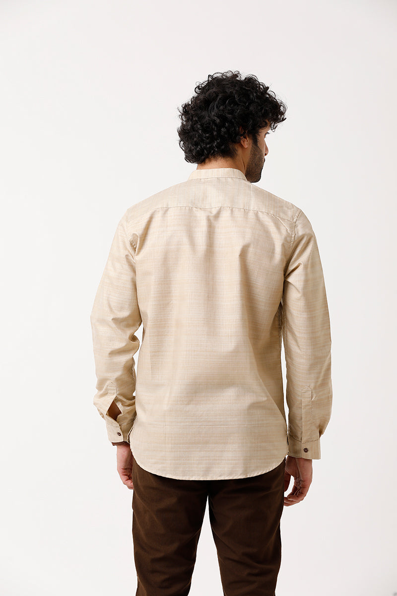 Urban - Beige Short Kurta for Men | Uathayam