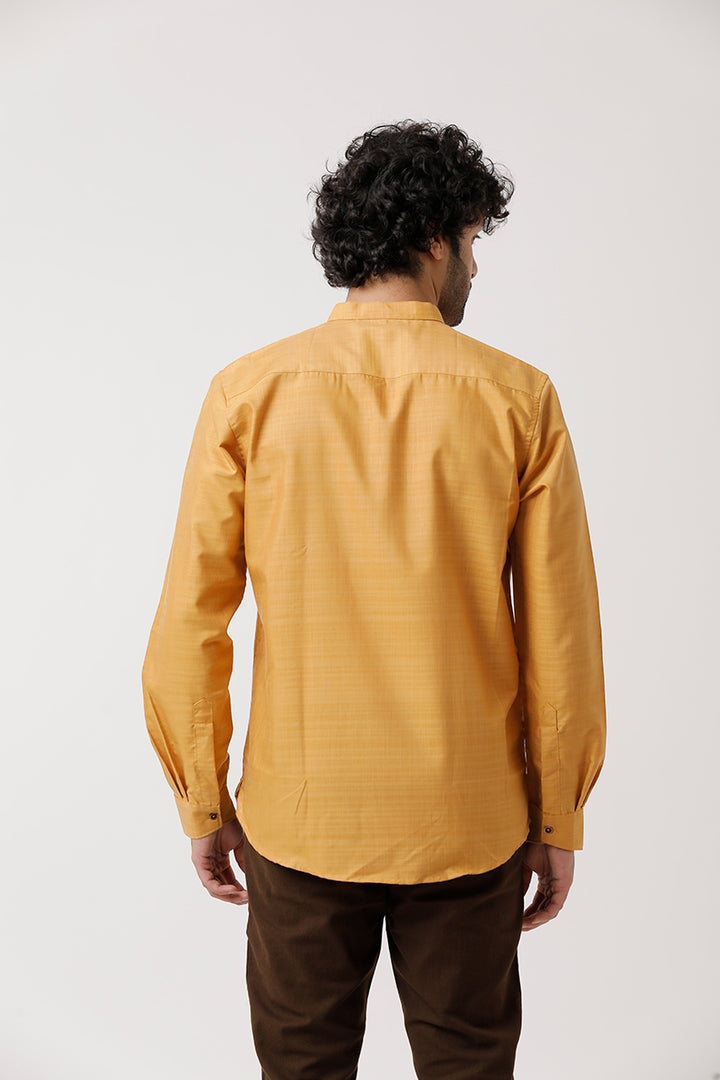 Urban - Yellow Short Kurta for Men | Uathayam