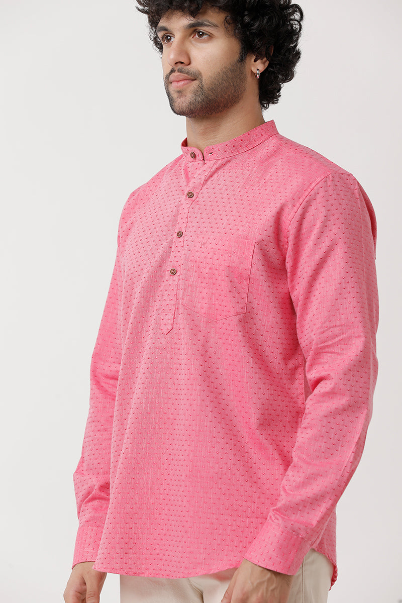 Uathayam Pink-Moksha Kurta For Men