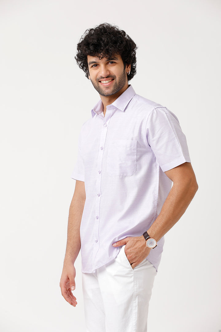 Tuscany - Light Purple Formal Shirts for Men | Ariser