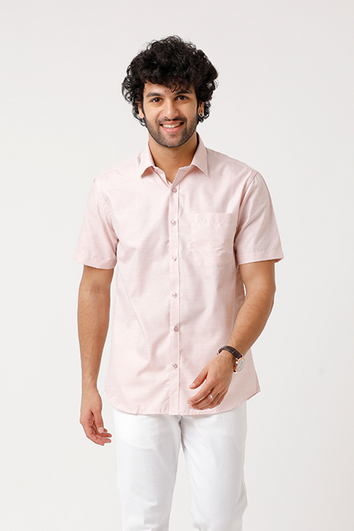 Tuscany - Pink Formal Shirts for Men | Ariser