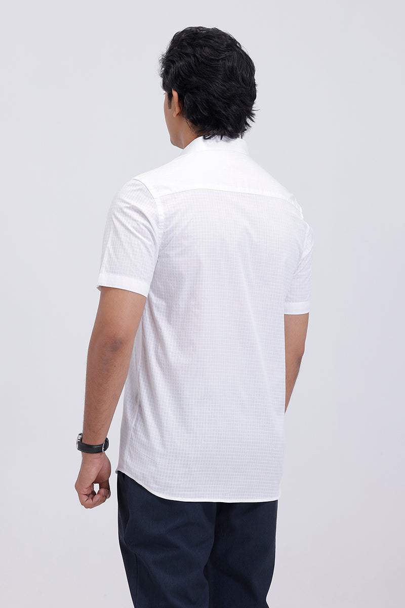 Alps - Cotton Formal White Shirt For Men | Uathayam