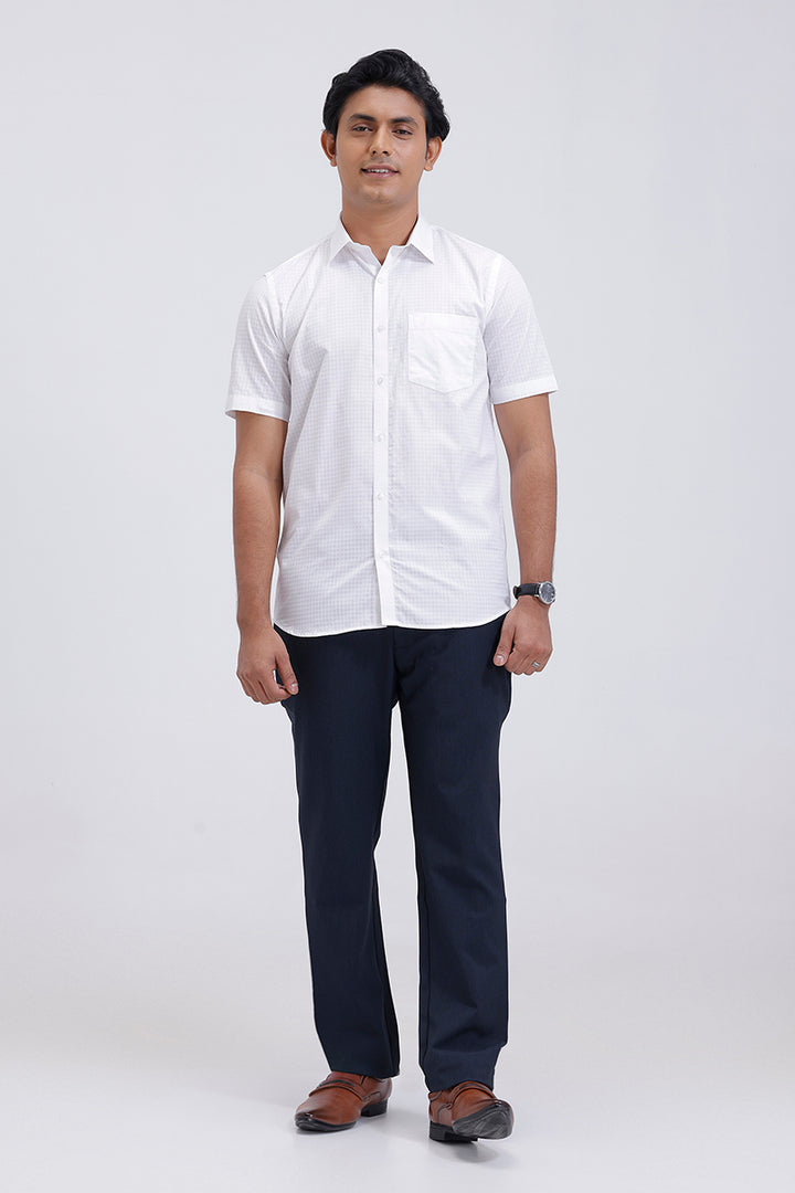 Alps - Cotton Formal White Shirt For Men | Uathayam