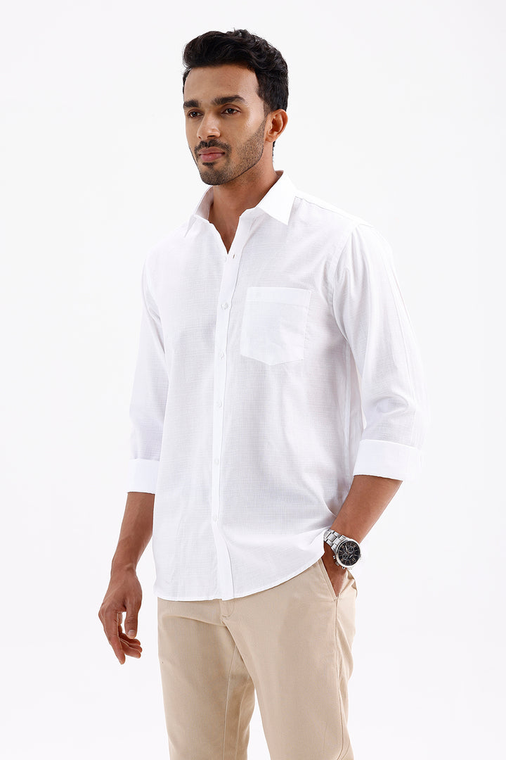 Stylish Arctic White Amalfi Men's Formal Shirt
