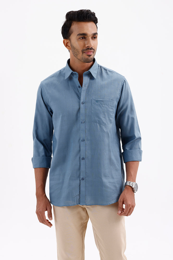 Men's Harbour Blue Amalfi Formal Shirt