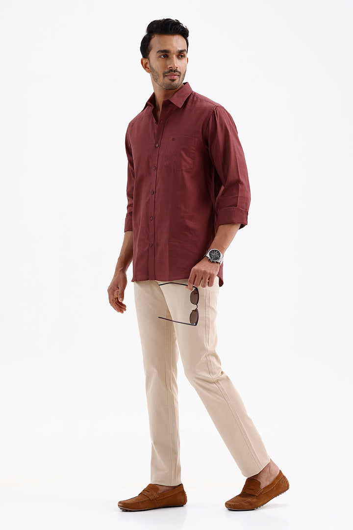 Premium Royal Merlot Formal Shirt for Men