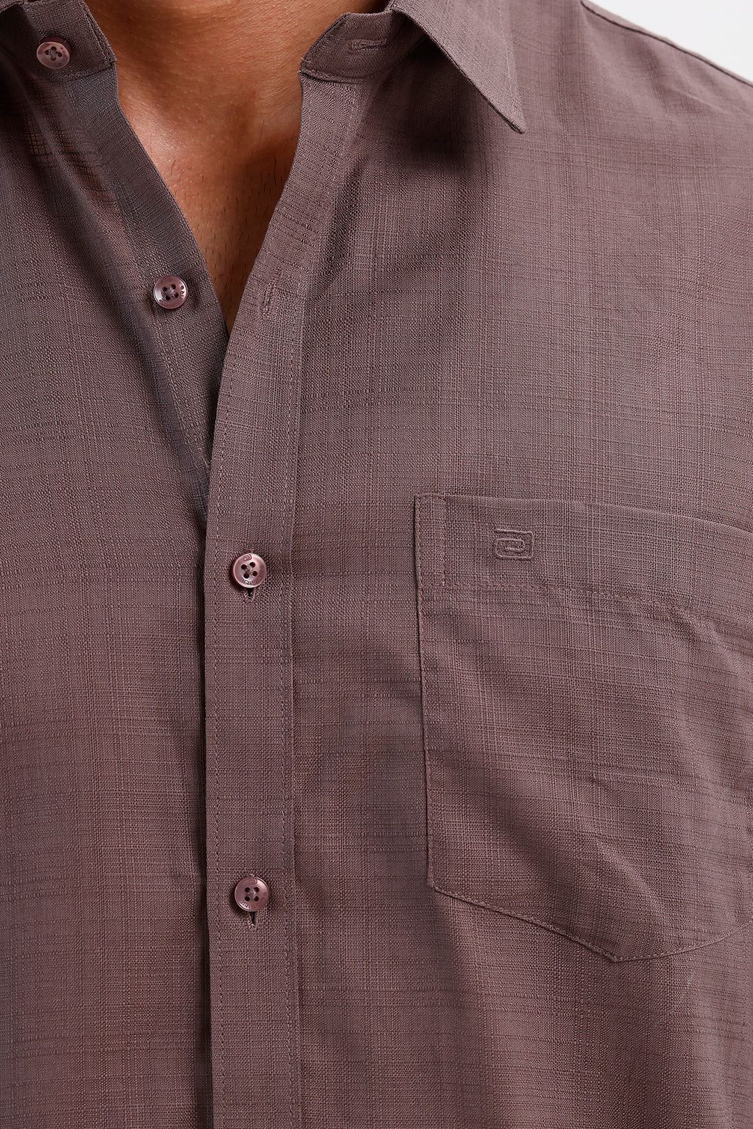 Driftwood Brown Formal Shirt for Men by Amalfi
