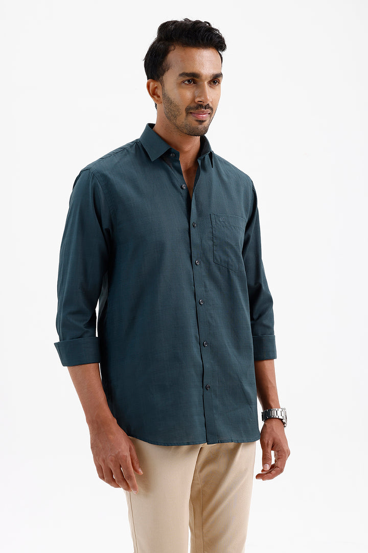 Stylish Deep Ocean Teal Amalfi Men's Formal Shirt