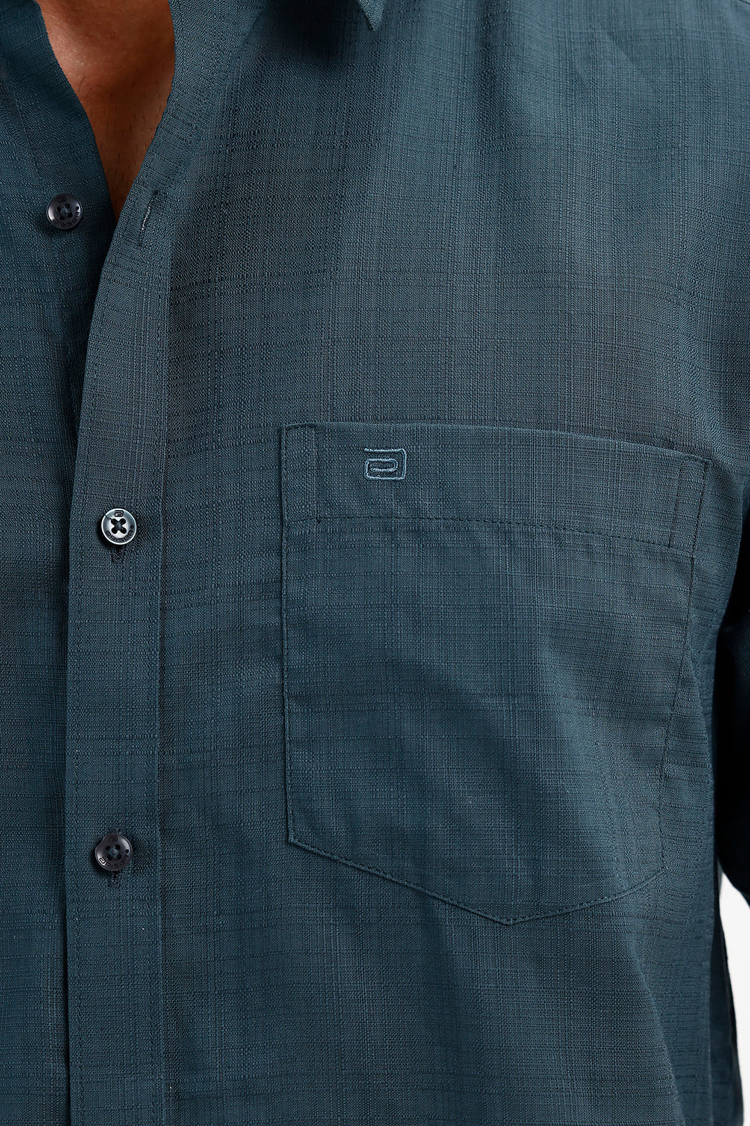 Deep Ocean Teal Formal Shirt for Men by Amalfi