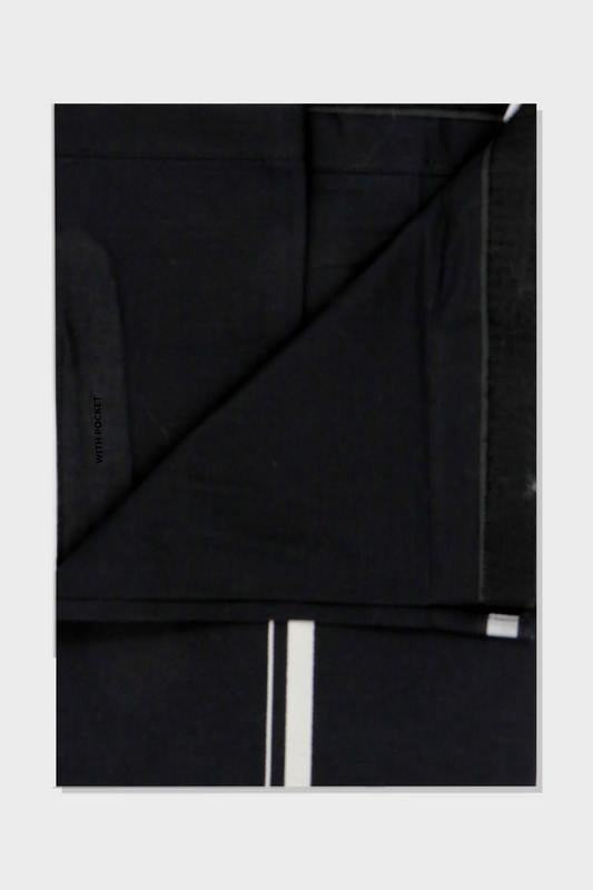 Velan BB - Black Pocket Fixit Dhoti For Men | Uathayam