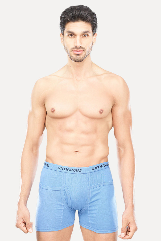 UATHAYAM Comfort RIB Outer Elastic Pocket Trunks For Men (Assorder