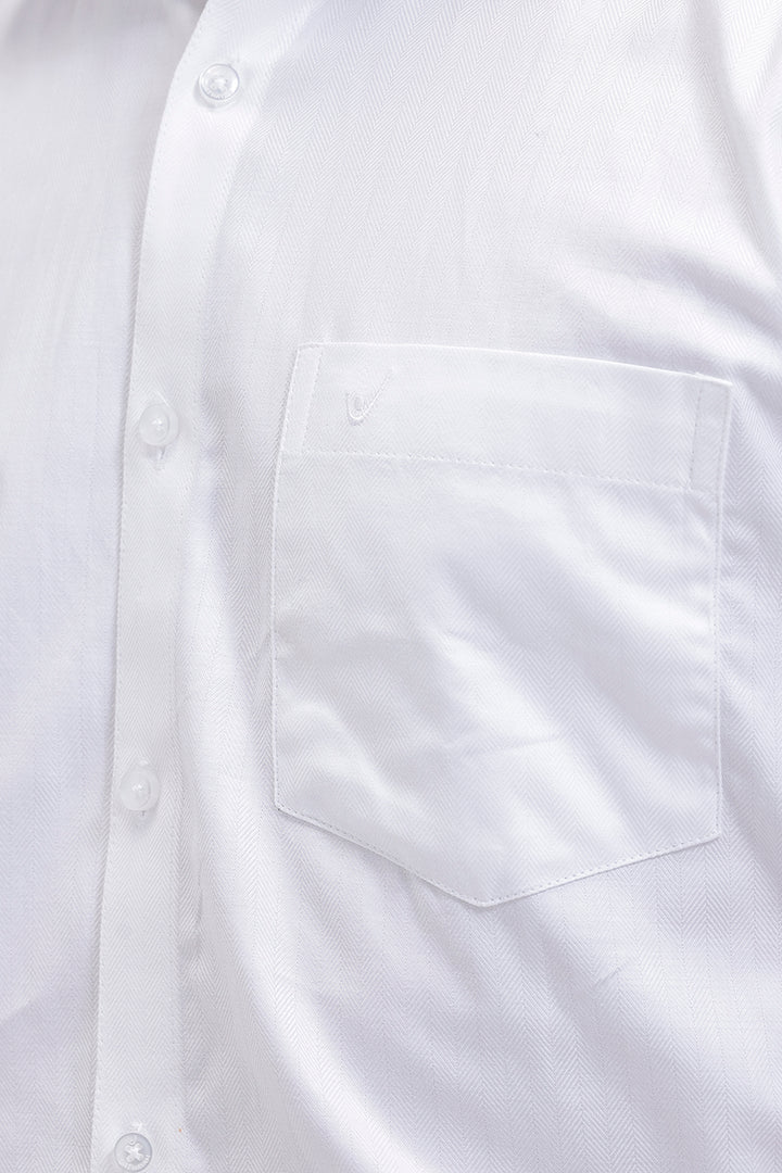 Avon cotton formal white shirt for men by Uathayam