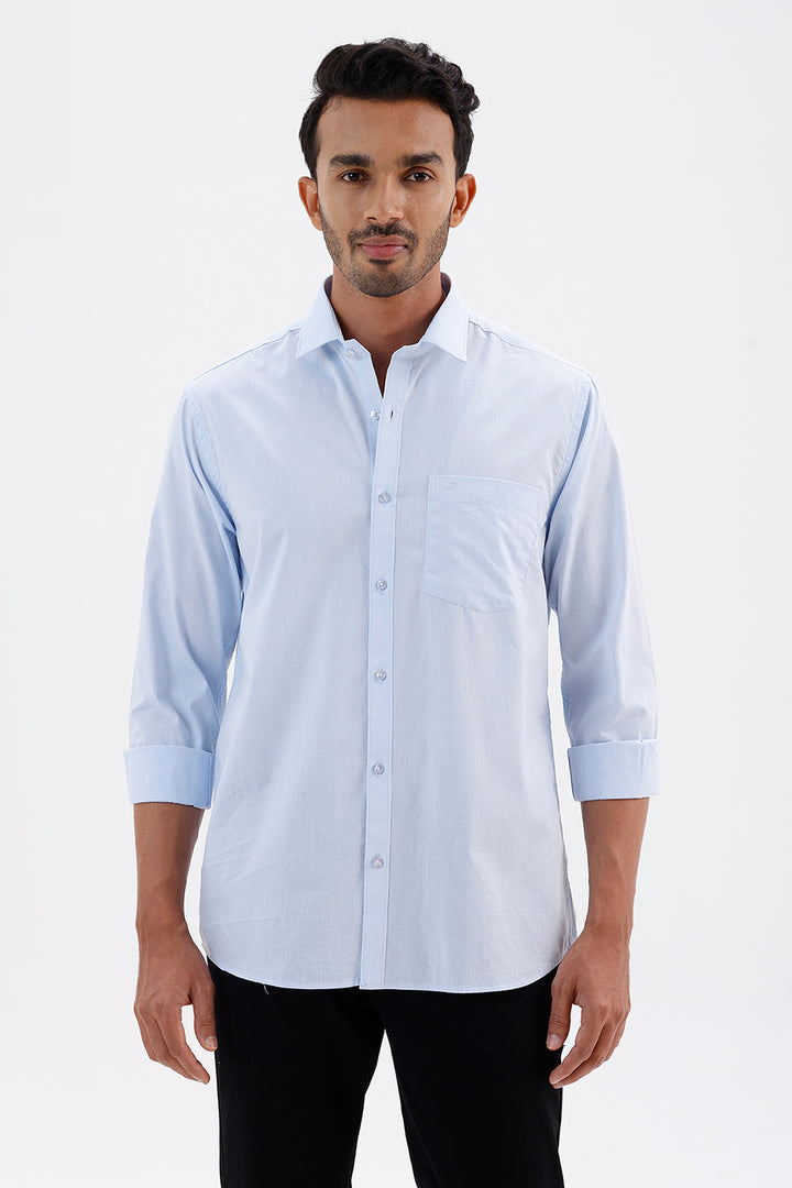 Men's Pale Blue Azure Formal Shirt