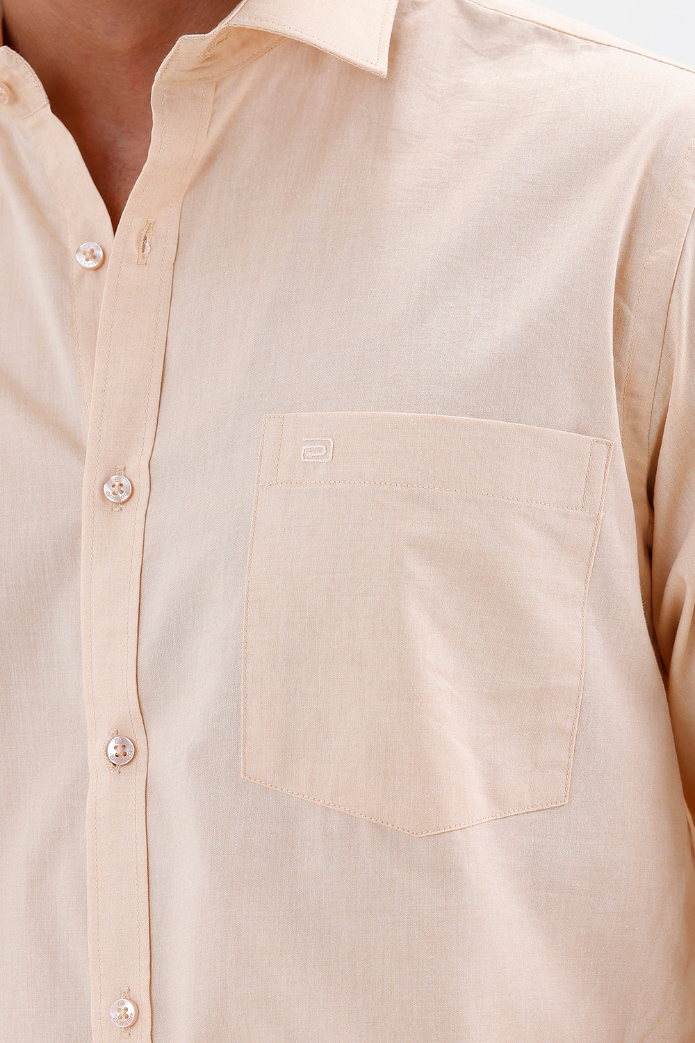 Vanilla Cream Formal Shirt for Men by Azure
