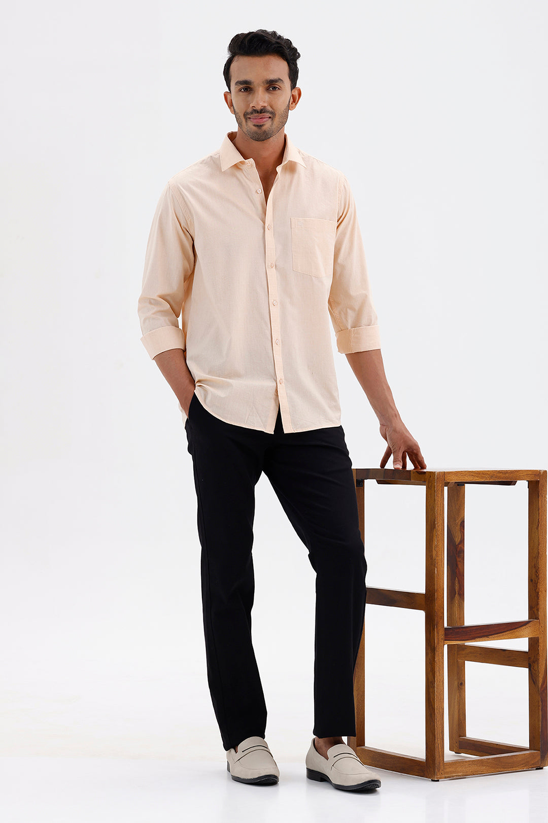 Premium Vanilla Cream Formal Shirt for Men