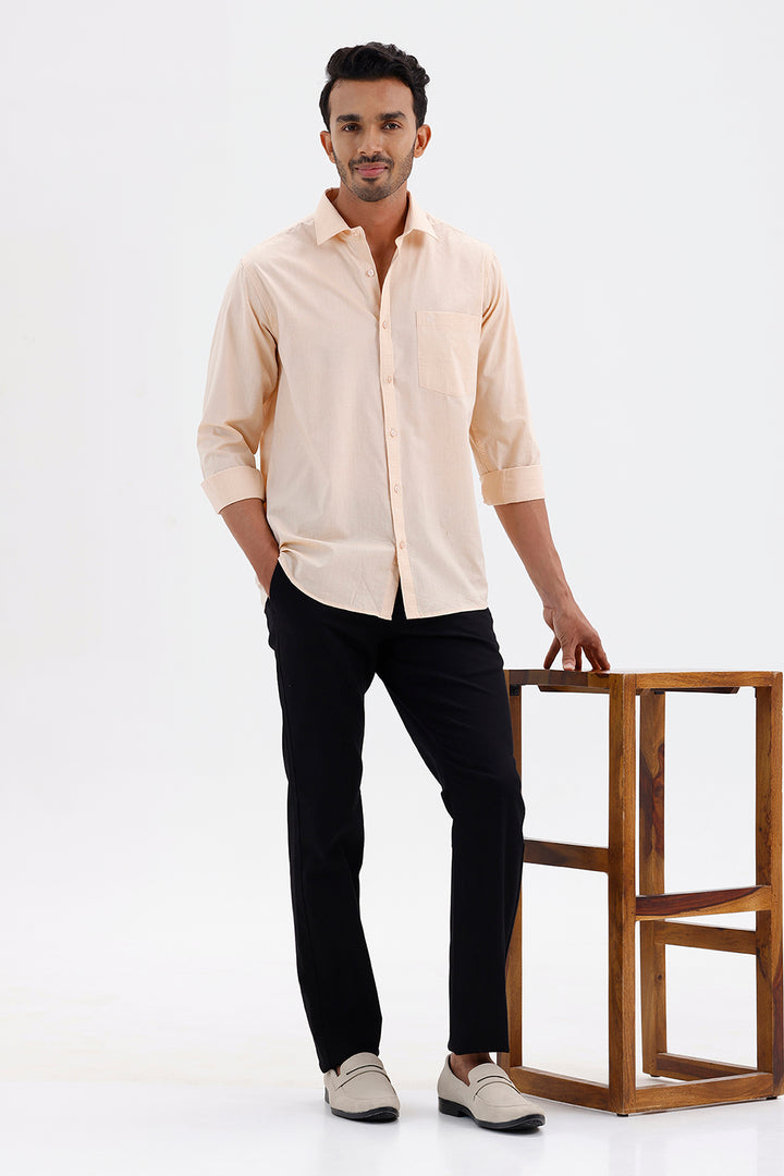 Premium Vanilla Cream Formal Shirt for Men