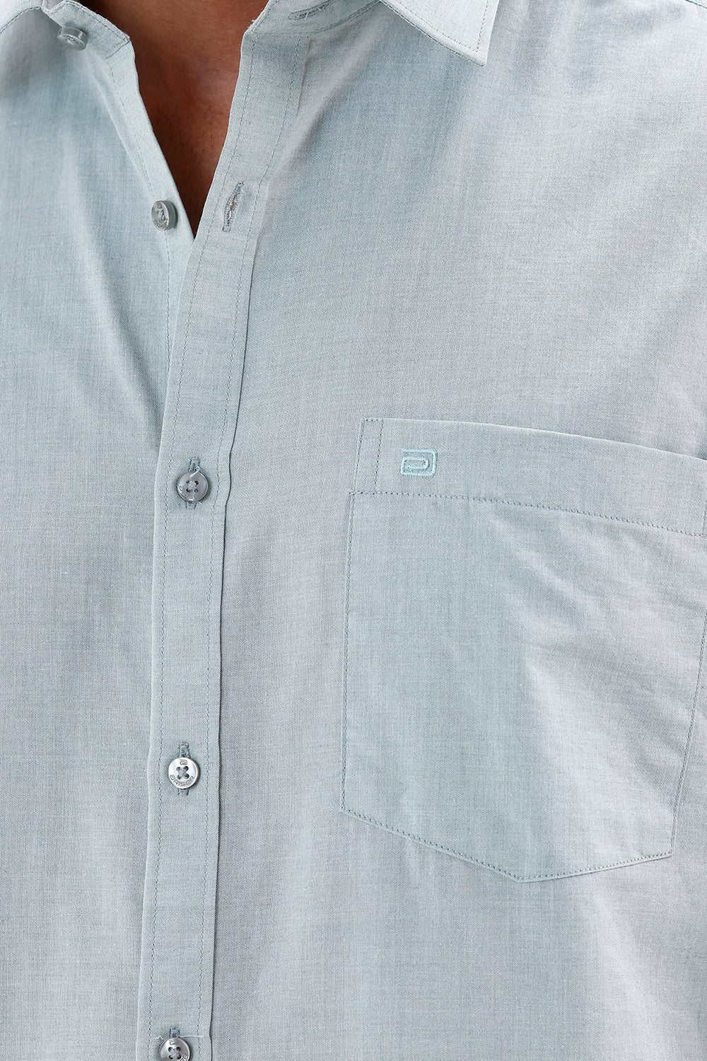 Mist Grey Formal Shirt for Men by Azure