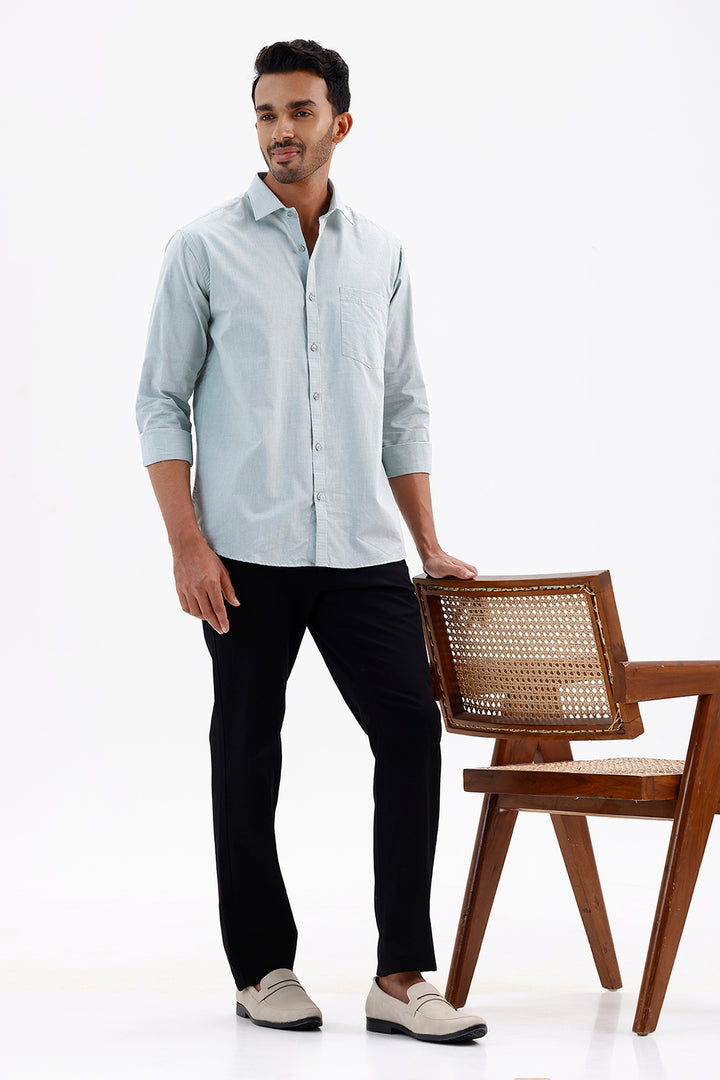 Premium Mist Grey Formal Shirt for Men