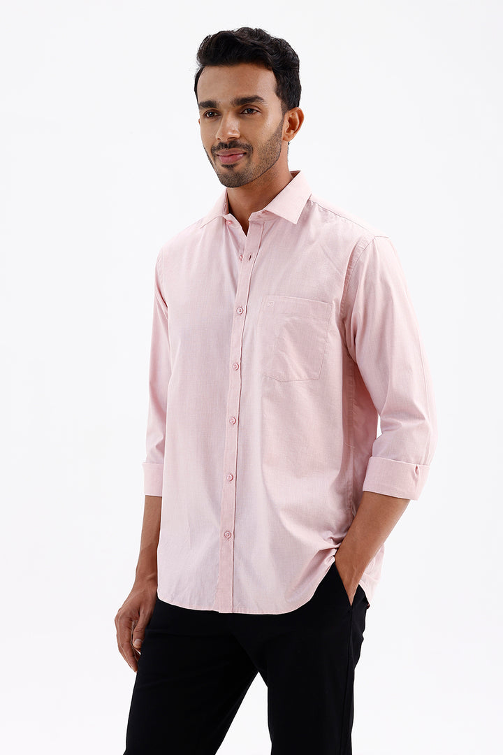Stylish Soft Pink Azure Men's Formal Shirt