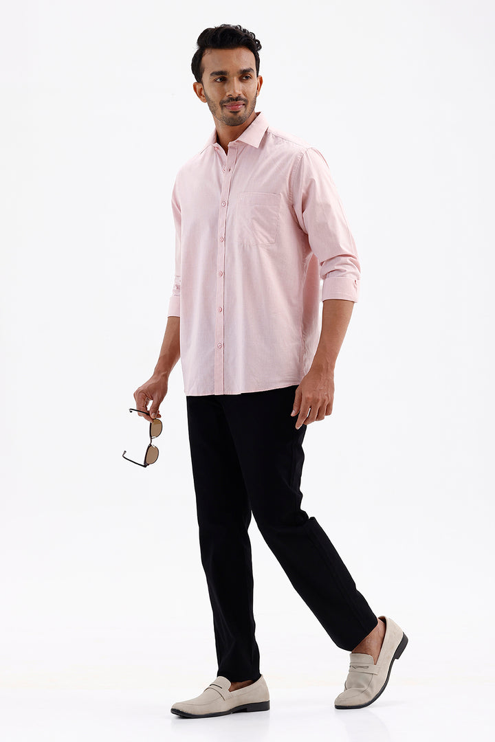Premium Soft Pink Formal Shirt for Men