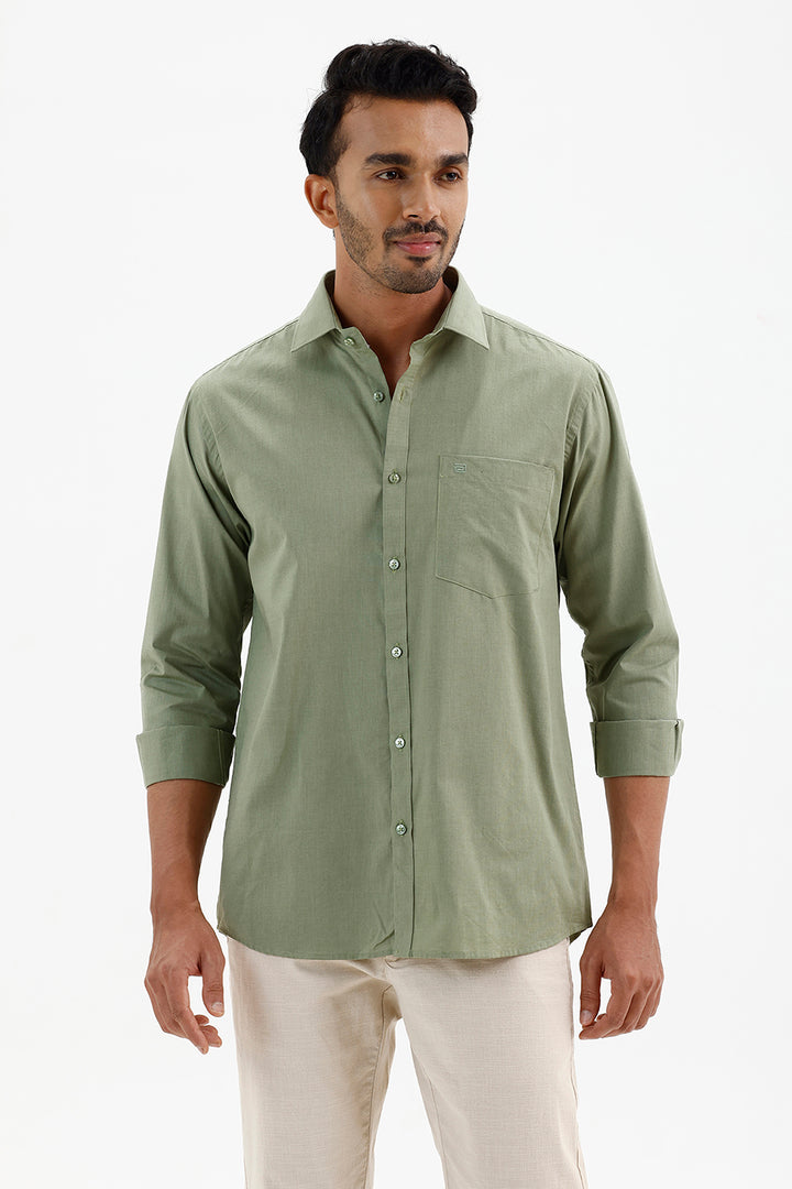 Men's Olive Mist Green Azure Formal Shirt