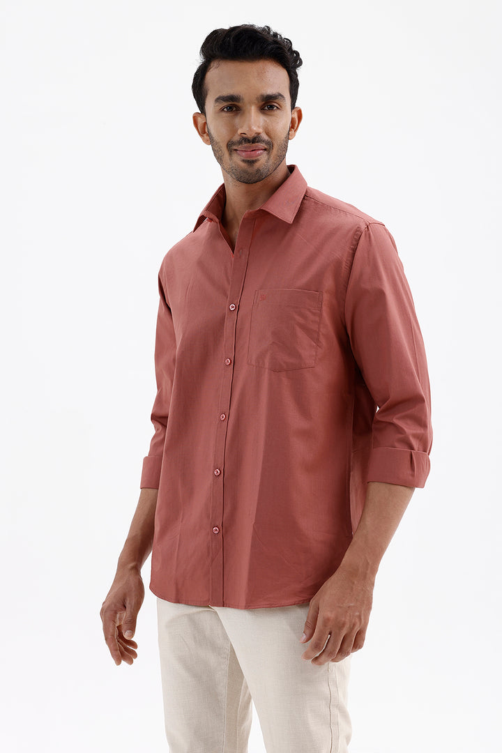 Stylish Redwood Azure Men's Formal Shirt