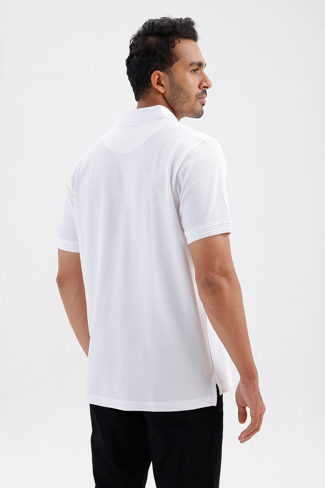 Canton Polo Men's Cloud White Cotton T-Shirt