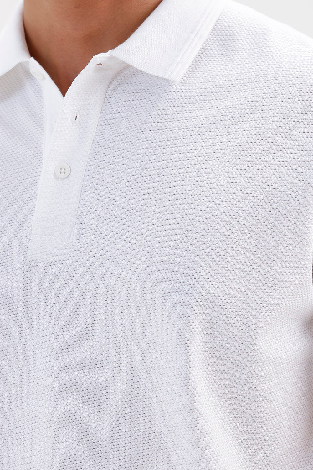 Cloud White Polo T-Shirt for Men by Canton Polo