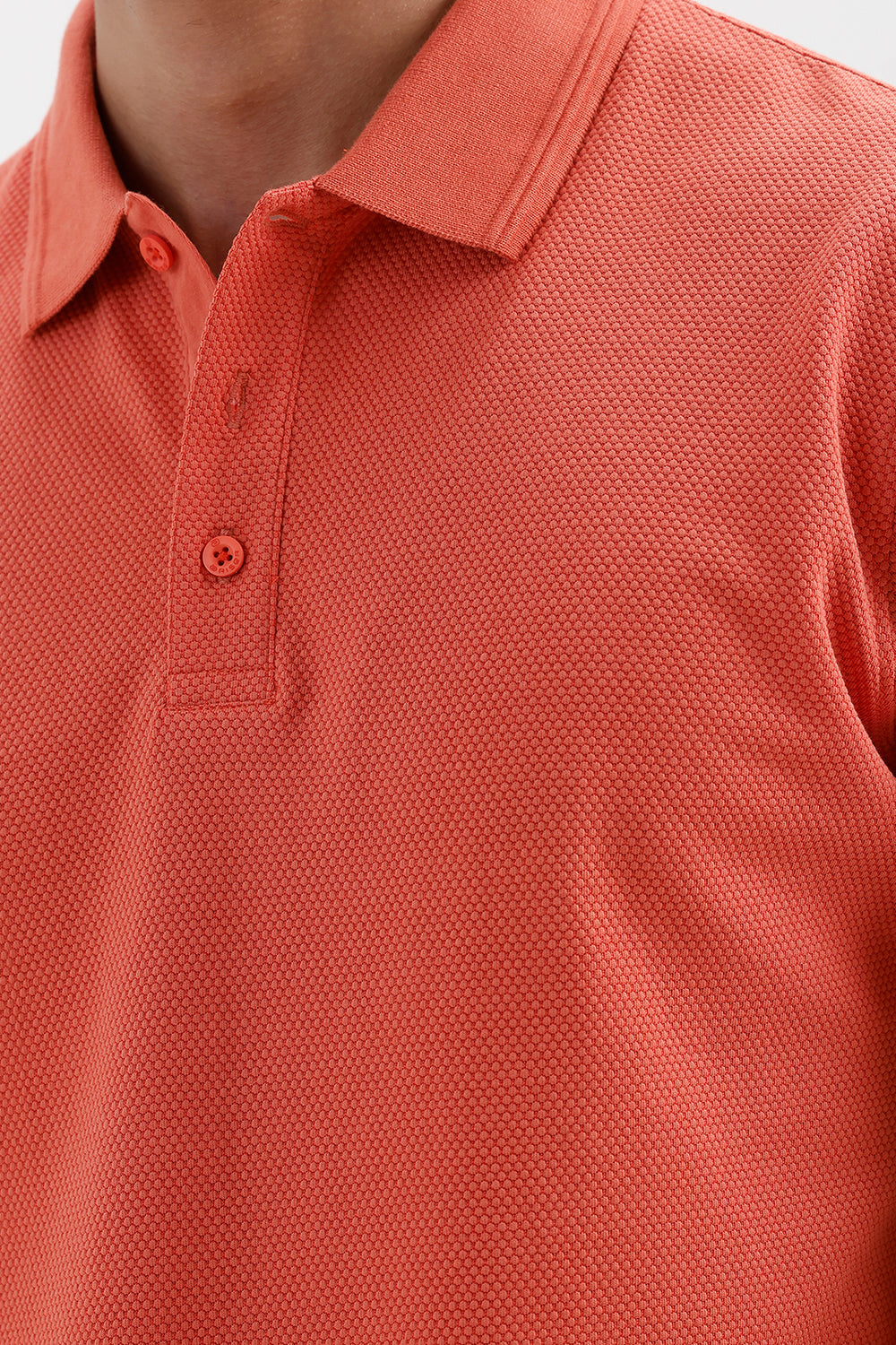Coral Rust Polo T-Shirt for Men by Canton Polo