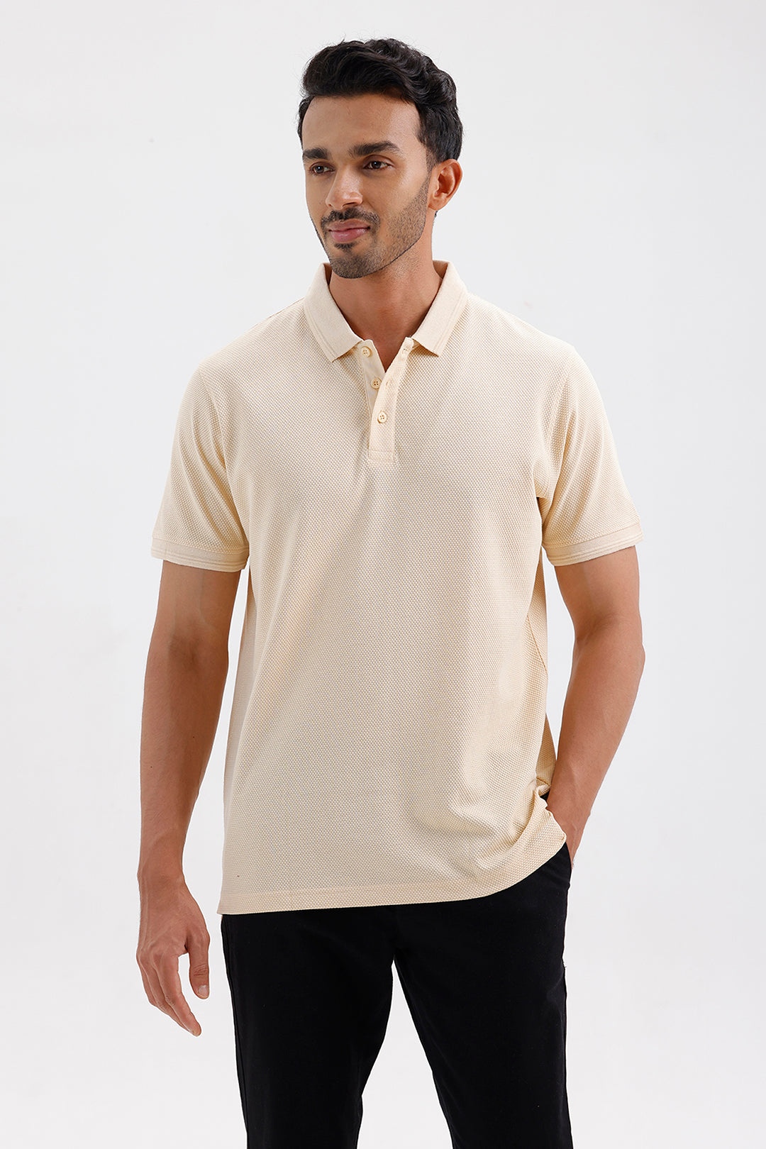 Men's Desert Sand Canton Polo T-Shirt