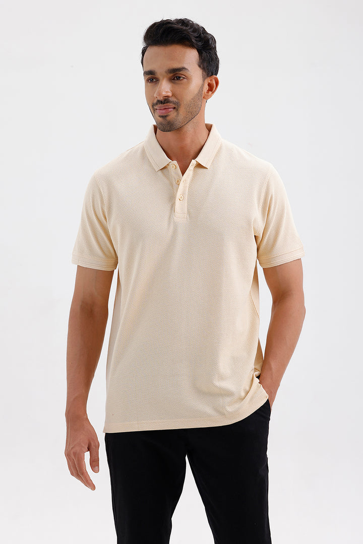 Men's Desert Sand Canton Polo T-Shirt