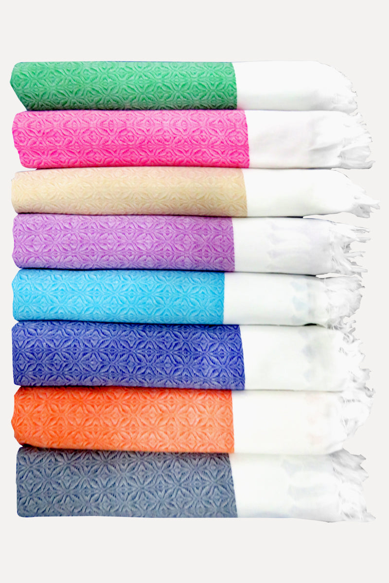 Celosia Self Design Cotton Towels
