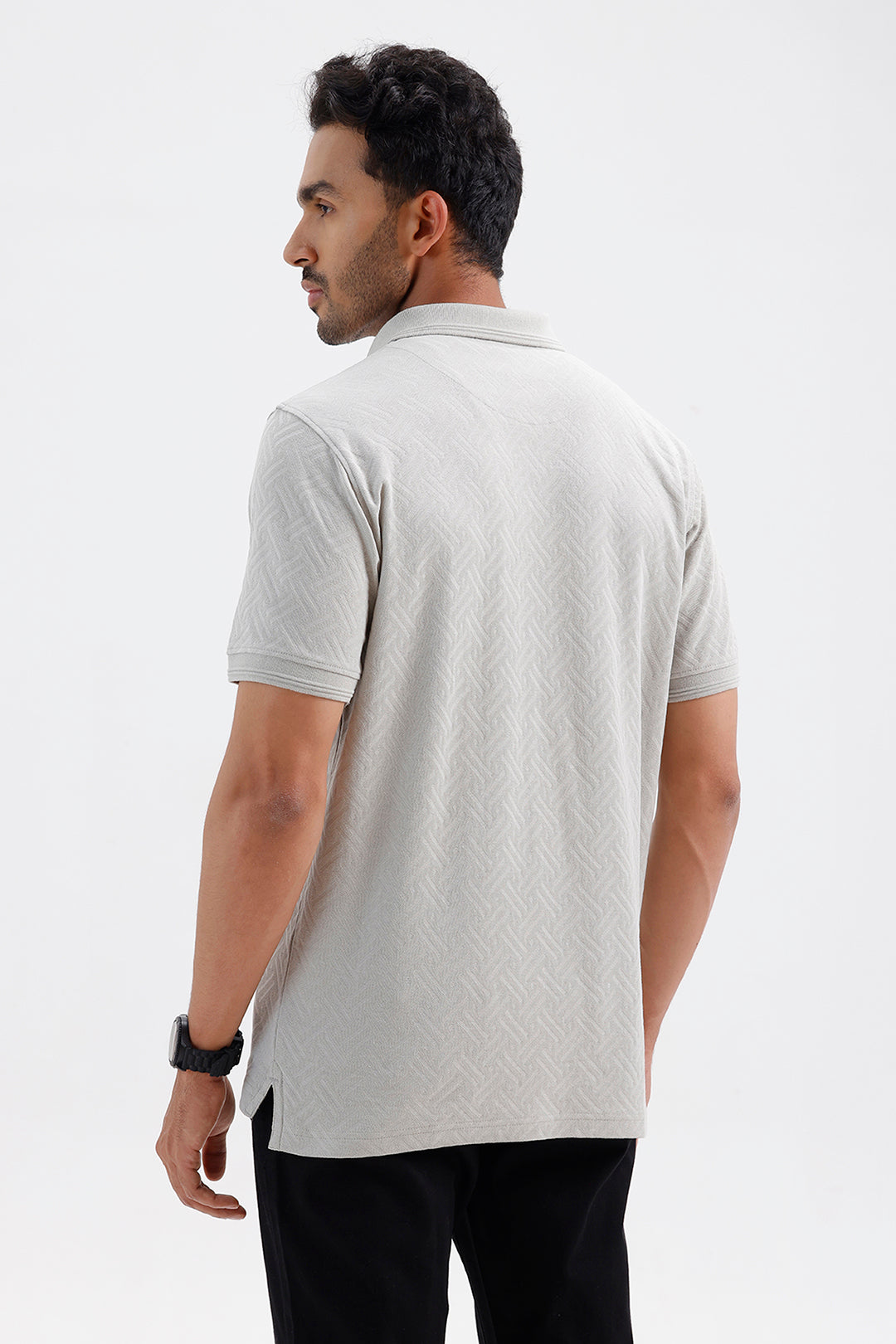 Clark Polo Men's Sage Mist Gray Cotton T-Shirt