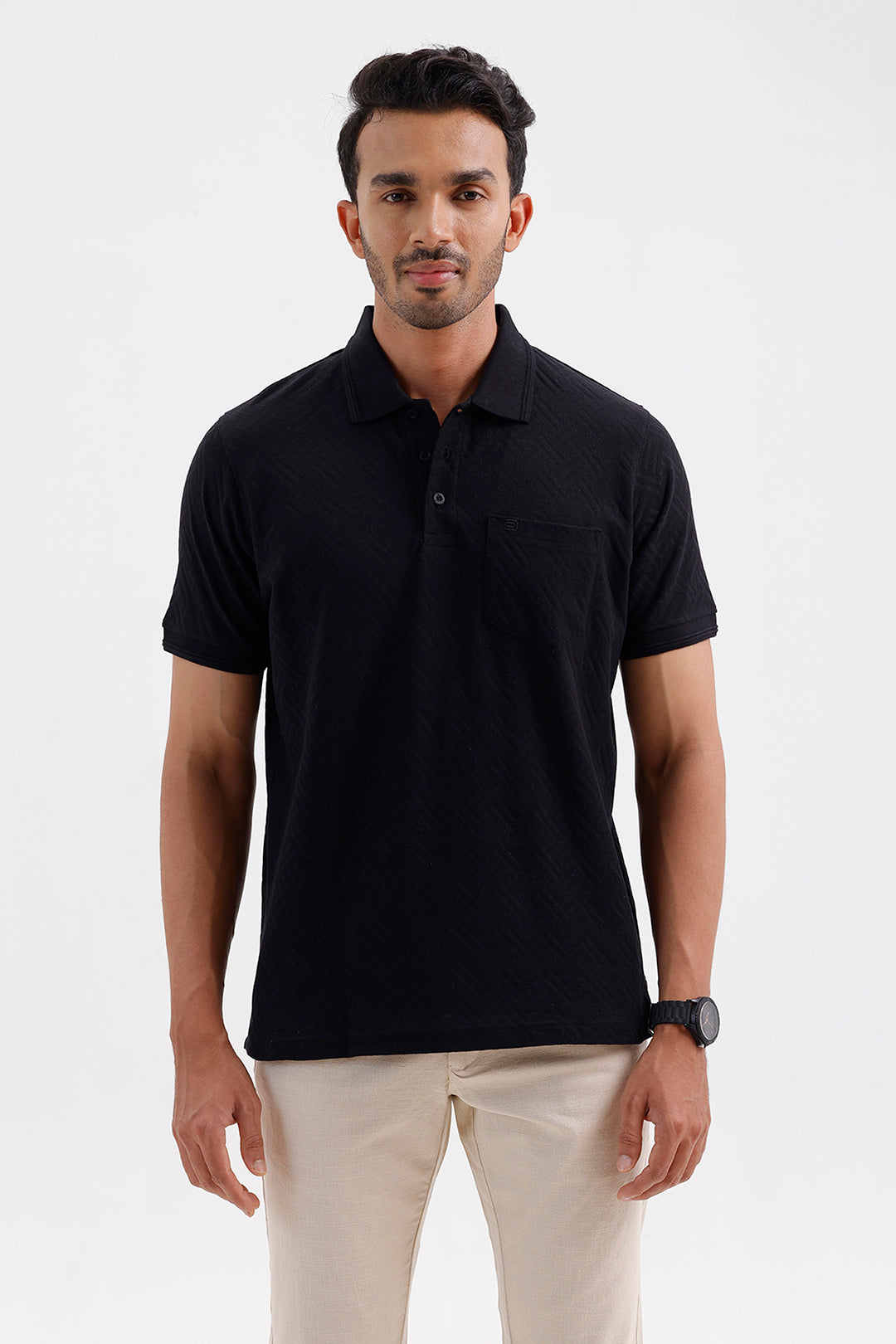 Men's Shadow Black Clark Polo T-Shirt