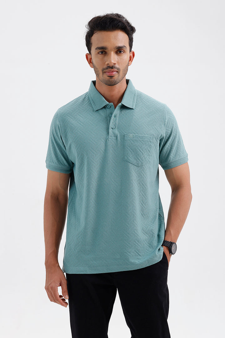 Clark Polo Frosted Mint T-Shirt for Men by Ariser