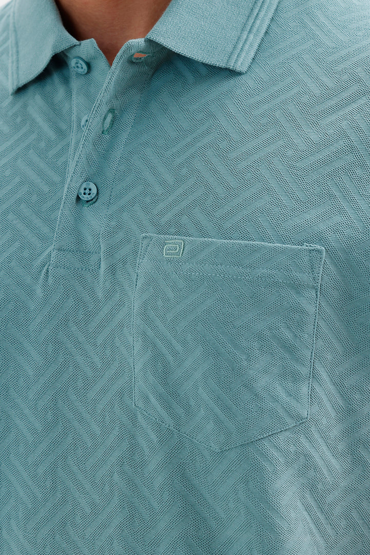 Men's Frosted Mint Clark Polo T-Shirt