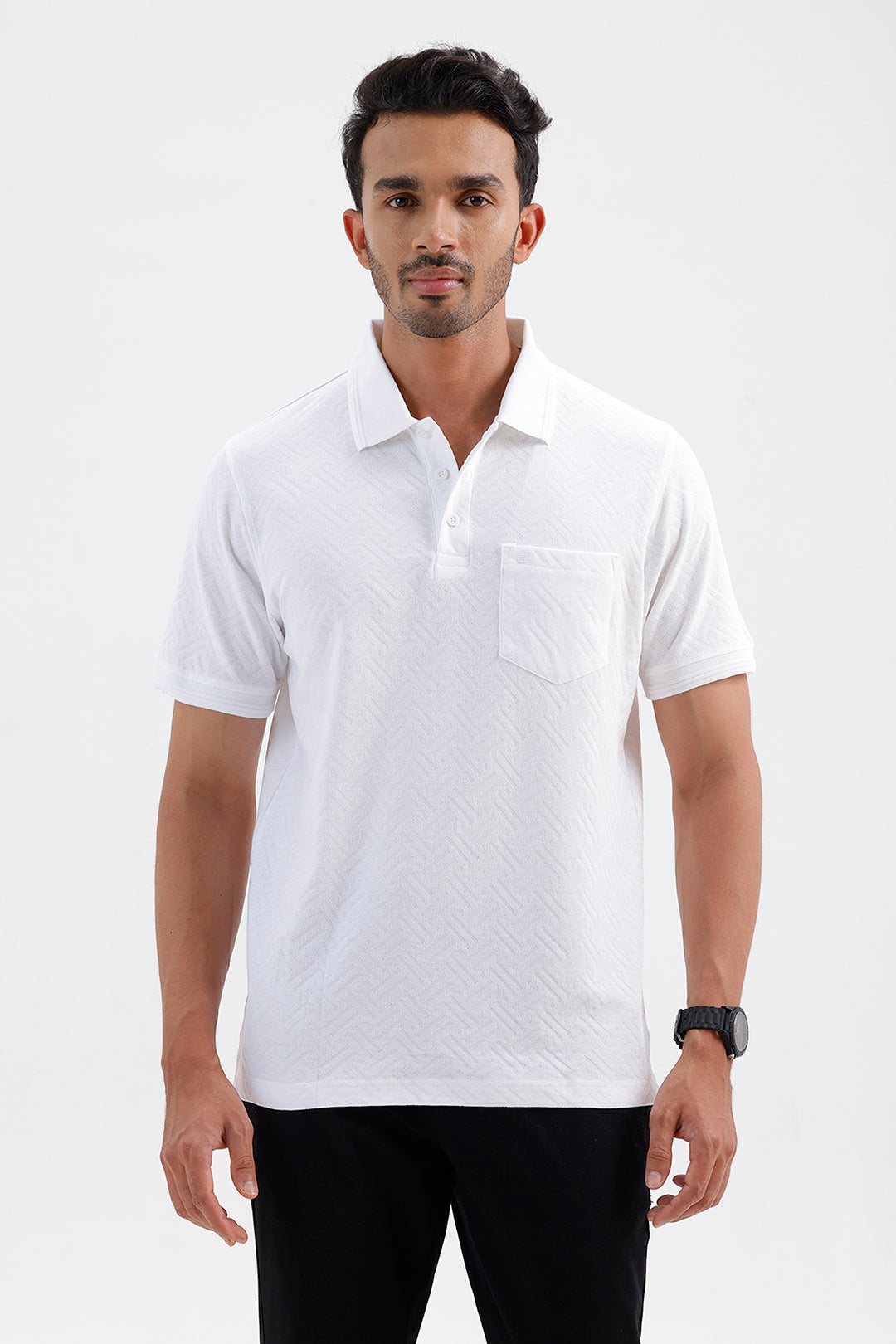 Men's Cloud White Clark Polo T-Shirt