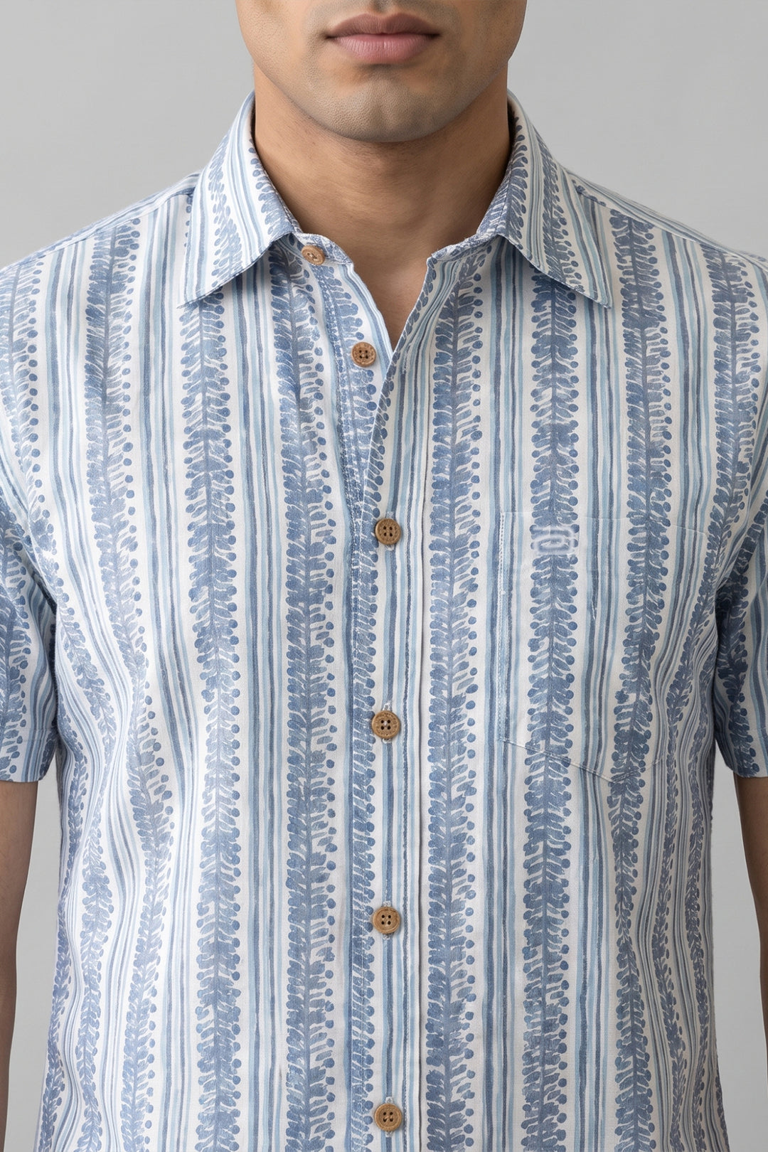 Congo + Basic Chino - Light Blue Shirt With White Trouser Combo For Men | Ariser