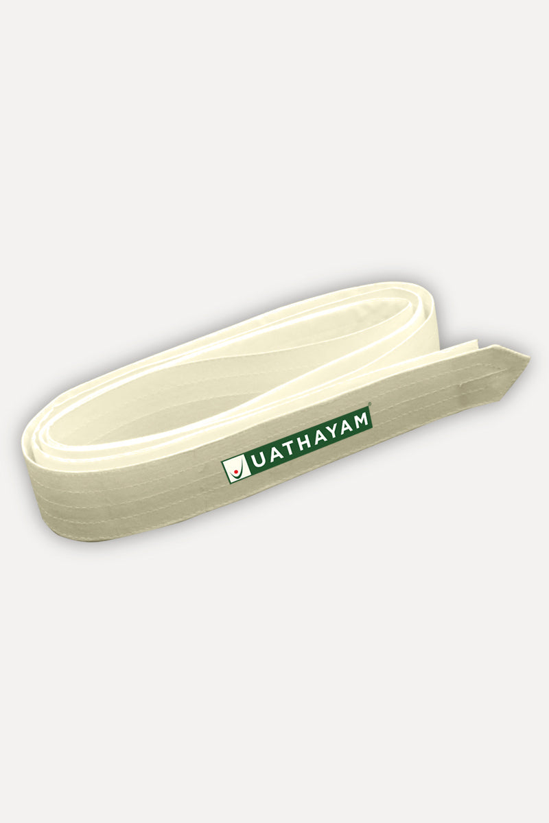 Dhoti Belt - Cream Pack of 2 Combo For Mens | Uathayam