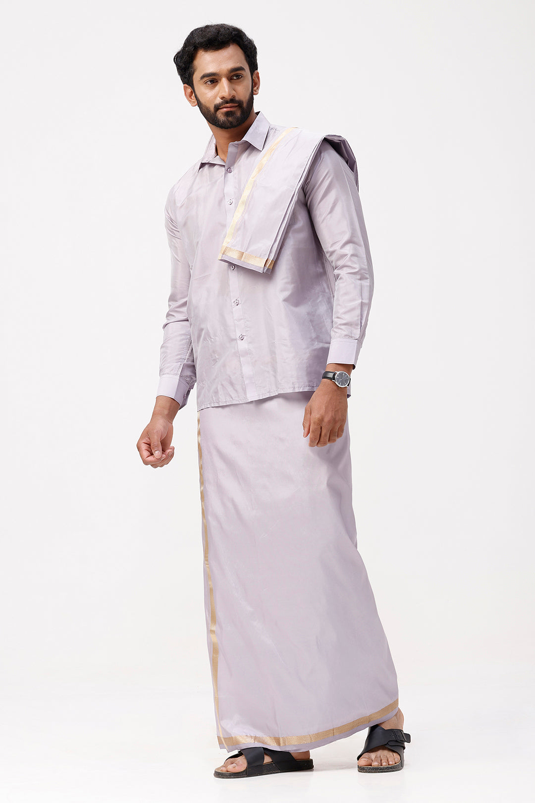 Uathayam Vriksham set, groom dhoti outfit