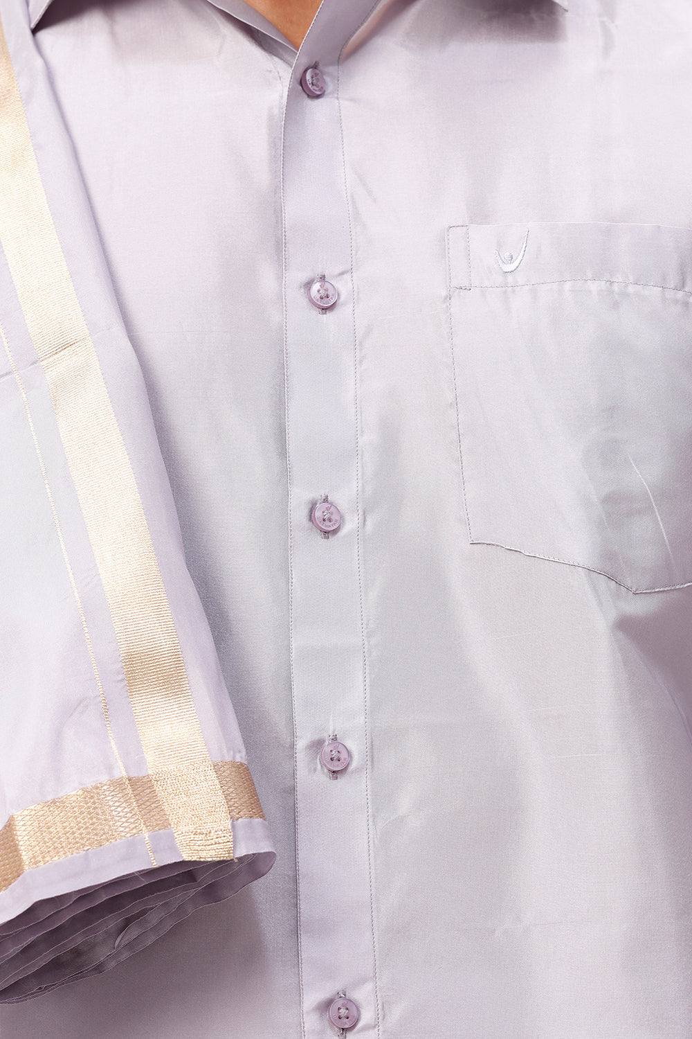 Vriksham  set, violet shirt with dhoti