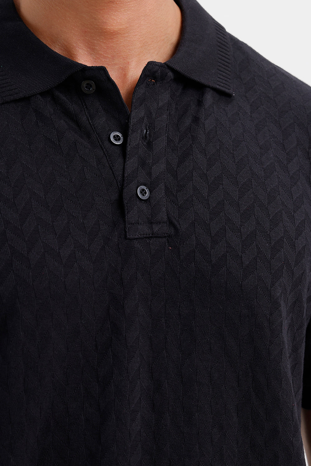 Raven Black Polo T-Shirt for Men by Fashion Polo