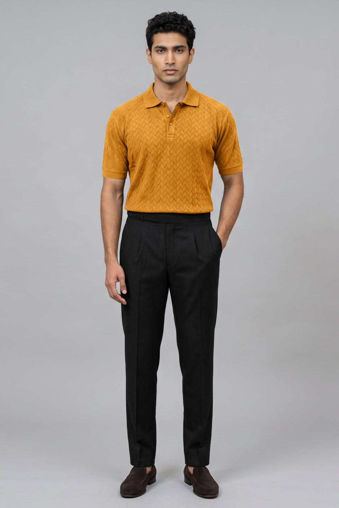 Ariser Vintage Mustard Polo T-shirt