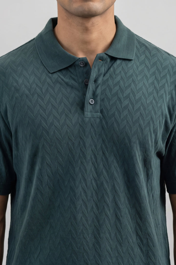 Fashion Polo + Gurkha - Deep Emerald T-Shirt With Classic Black Trouser Combo For Men | Ariser