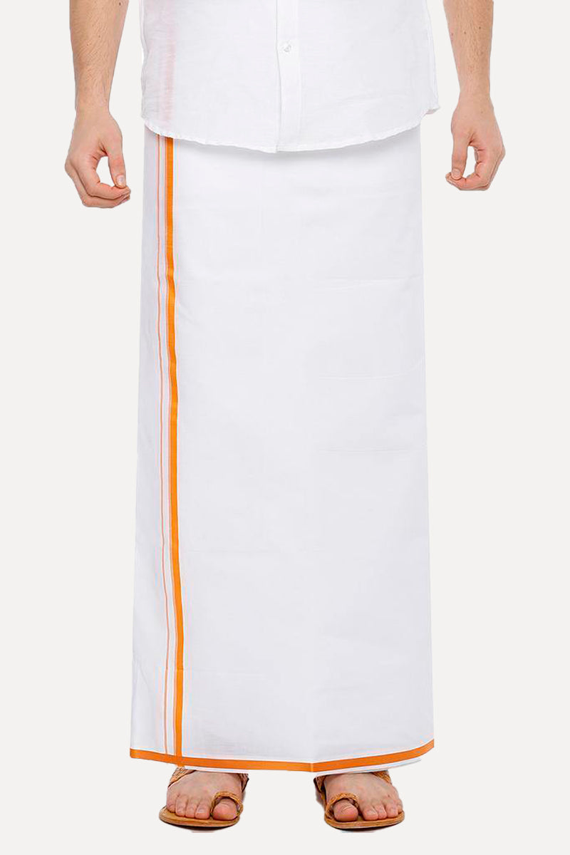 Garland -  Double Dhoti Big Border For Men (Assorted)