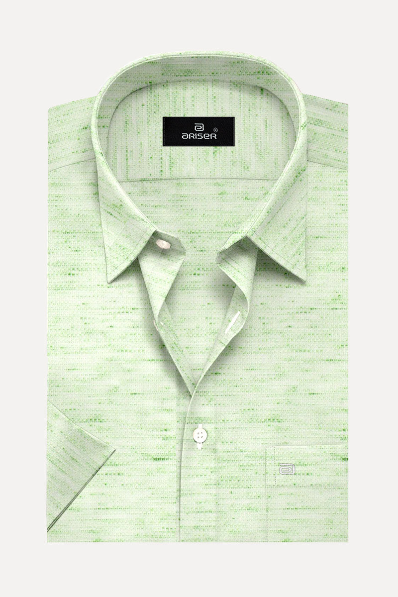 Kashmir - Light Green Formal Shirts for Men | Ariser