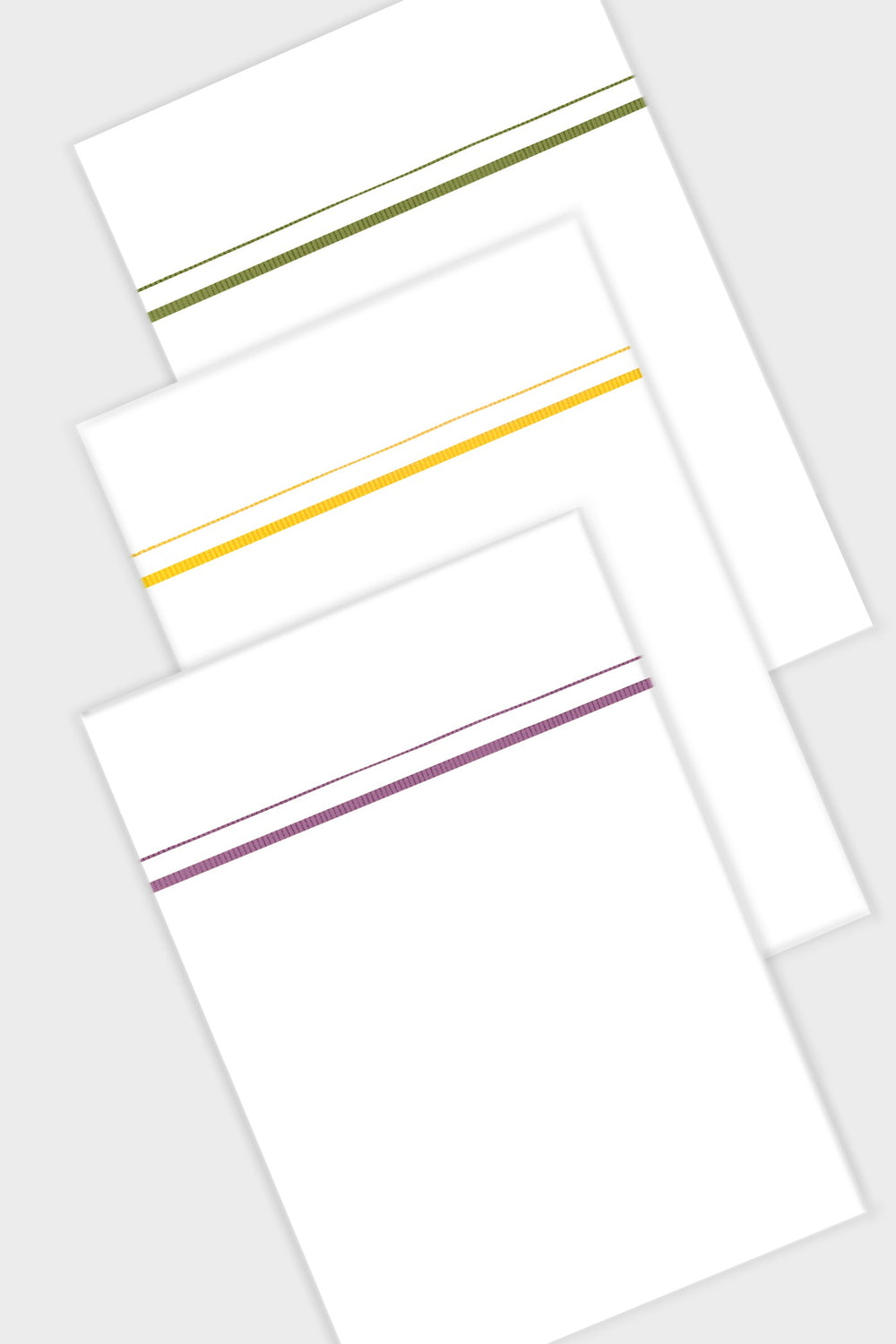 Poly cotton white dhoti pack of 3 with stylish borders