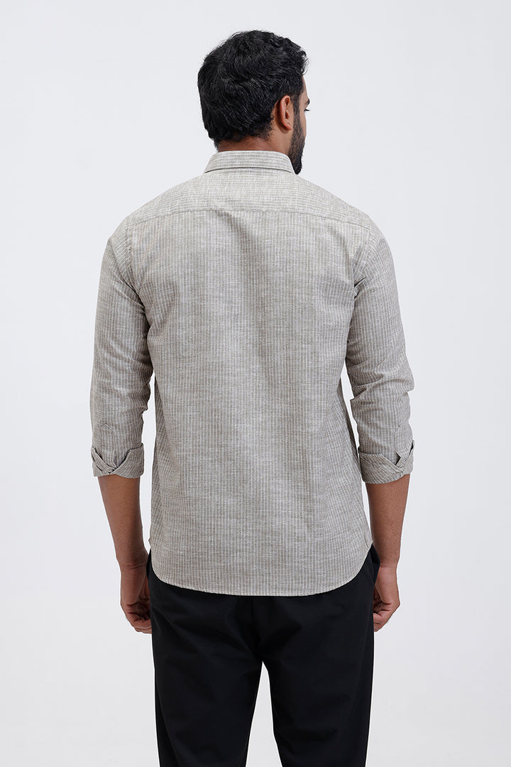 jeta men casual shirt stone olive color