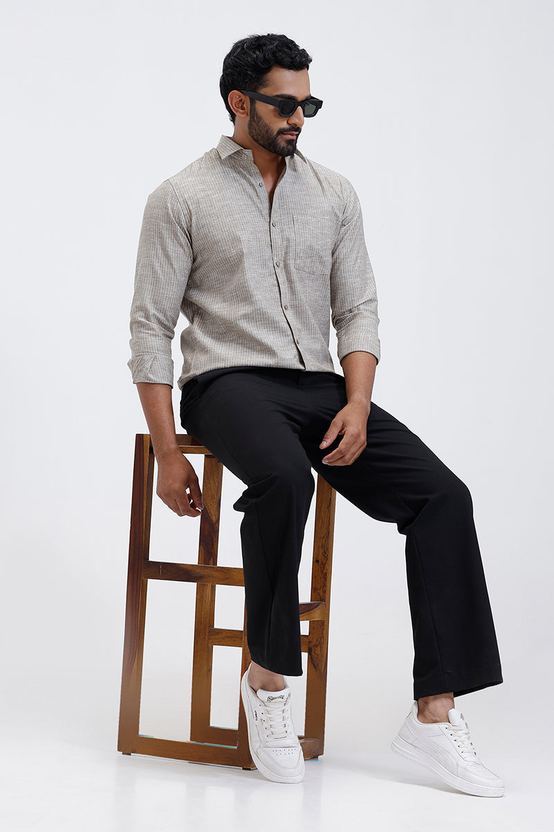 stone olive men shirt casual wear