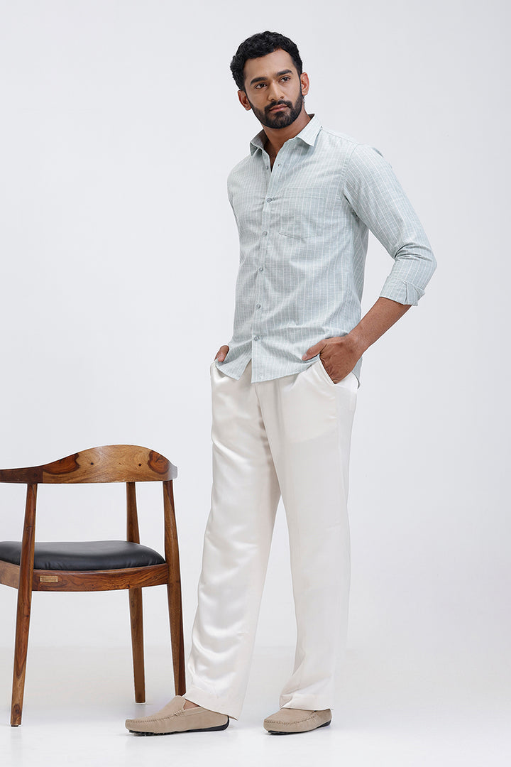 jeta mint green casual shirt men ariser